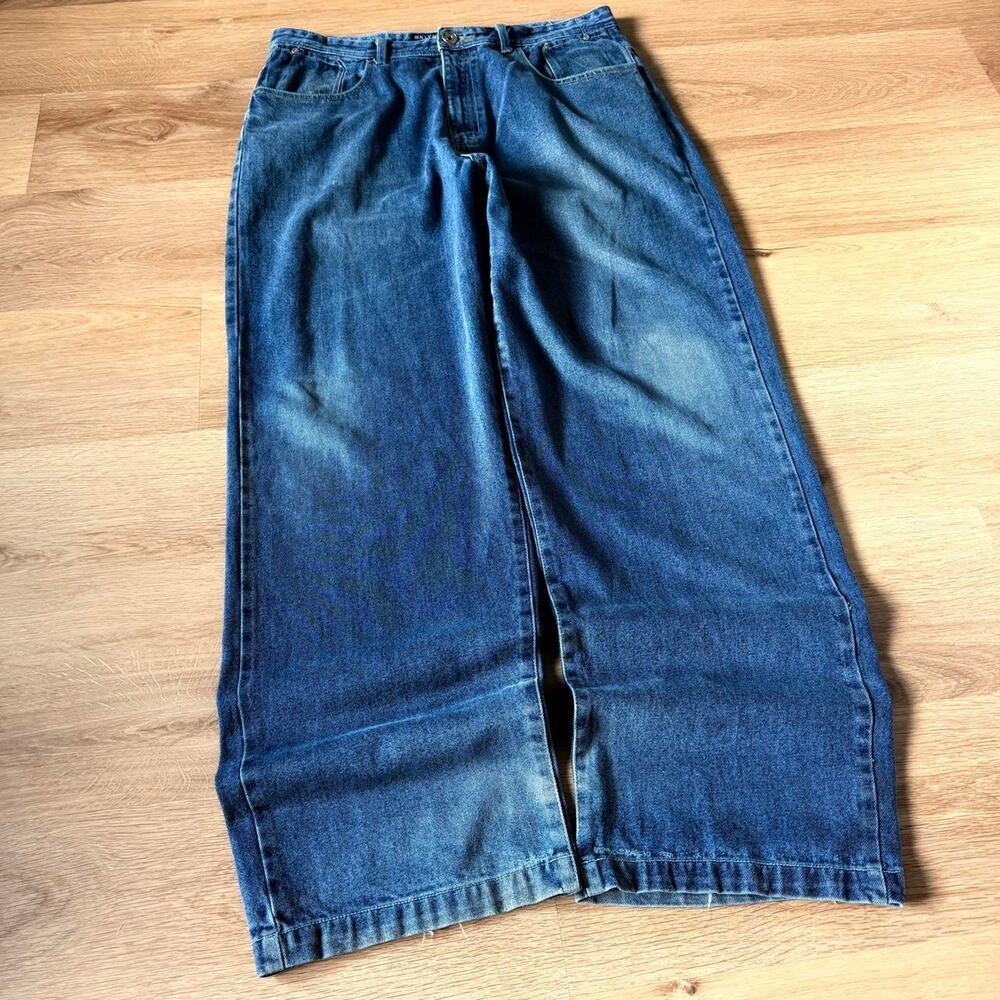 BKLYN JEANS Mens Denim Jeans Size 36 Blue Relaxed Fit Straight Leg Vintage